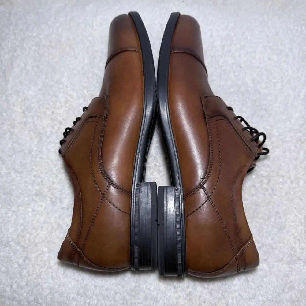 Florsheim Comfortech Men’s brown leather dress shoes 12138-221 Size 12 D